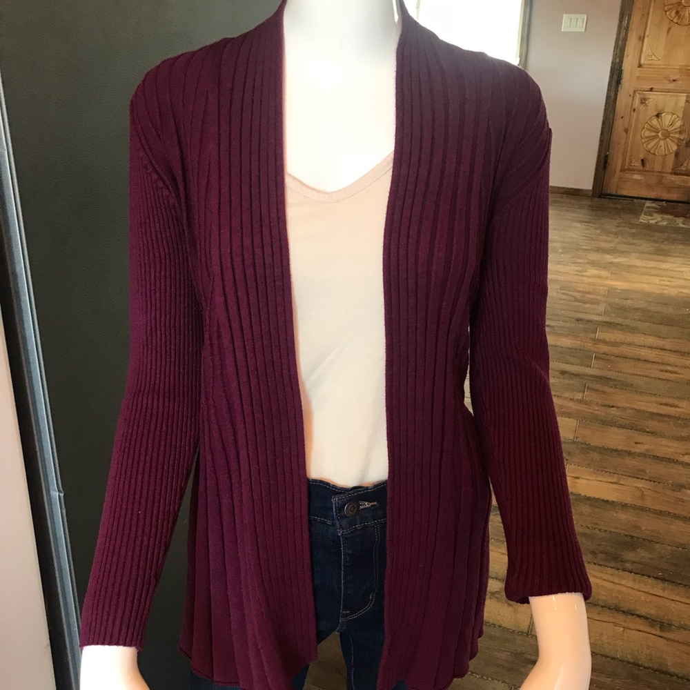 Burgundy Cardigan